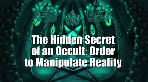 The Occult Art of Influence: Mastering the Technology of Power